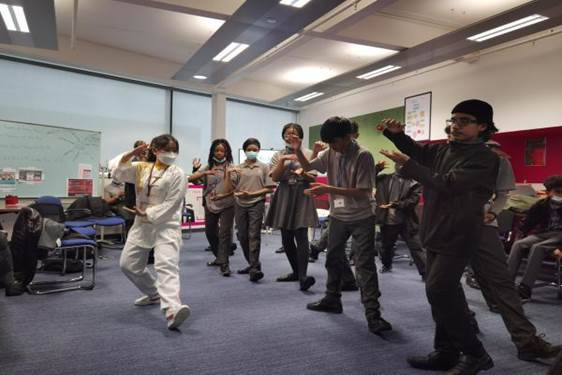 说明: 太极拳现场教学